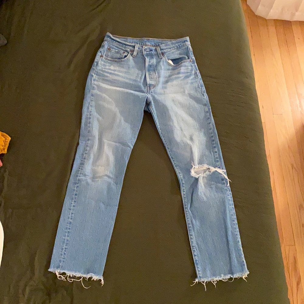 Levi’s 501 cutoff straight jeans